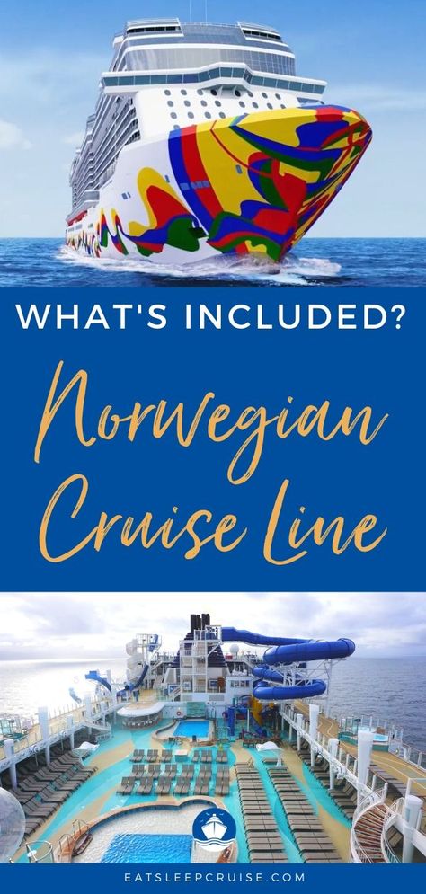 What's Included on Norwegian Cruise Line | EatSleepCruise.com. To help cruisers planning a vacation with Norwegian Cruise Line, we have put together this list of What’s Included (and What’s Not) on Norwegian Cruise Line. #cruise #NCL #CruiseNorwegian #cruisetips #cruisevacation #eatsleepcruise Cruise Norwegian, Norwegian Bliss, Cruise Ship Tips, Cruise Drinks, Cruise Checklist, Cruise Tips Royal Caribbean, Norwegian Epic, Ncl Cruise, Alaska Cruises