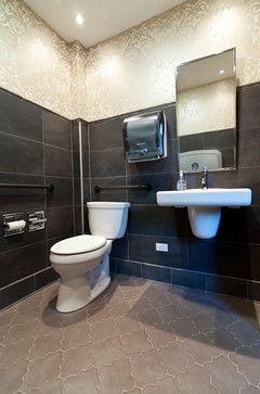 Office Bathroom Design, Commercial Bathroom Ideas, Commercial Bathroom Designs, Ada Restroom, Ada Sink, Accessible Bathroom Design, Commercial Bathroom, Ada Bathroom, Restaurant Bathroom