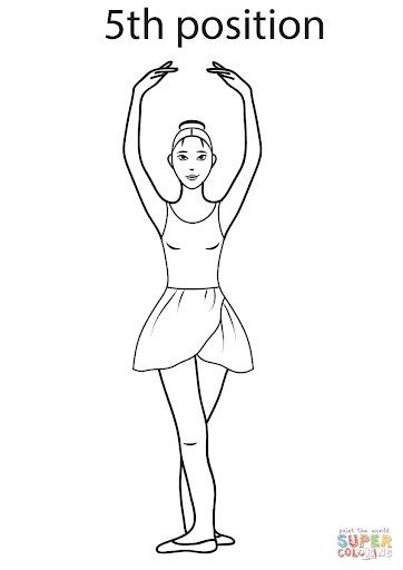 Ballet Arm Positions, Ballerina Printable, Ballet Crafts, Ballet Terms, Ballet Pose, Beginner Ballet, Dance Coloring Pages, Ballet Journal, Ballet Positions