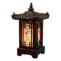 Traditional Korean House, Korean House, Wood Lamp Shade, Wood Table Lamp, Traditional Lanterns, Lamp Handmade, Table Lamp Wood, Traditional Korean, Retro Lighting