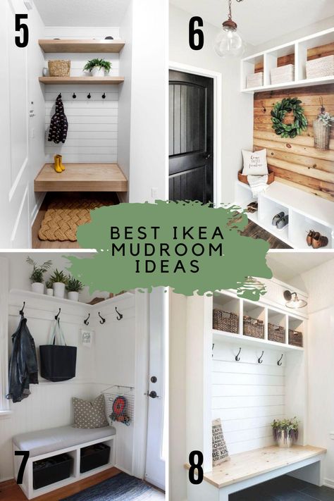 Ikea Mudroom Ideas, Ikea Mud Room, Ikea Mudroom, Small Mudroom Ideas, Pantry Closet Design, Functional Mudroom, Mudroom Remodel, Mudroom Closet, Mudroom Cabinets