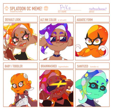 Splatoon Fan Species, Octoling Octopus Form, Polycut Splatoon, Splatoon Fanart Octoling, Splatoon Squid Form, Fuzzy Octoling, Coroika Fanart, Octoling Oc, Splatoon Oc