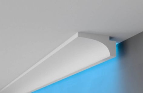 How To Install LED Cove lighting? - Engineering Discoveries Cove Lighting Design, Led Cove Lighting, Cove Lighting Ceiling, Polystyrene Coving, Led Lighting Bedroom, Diy Lampe, Cove Lighting, Lighting Techniques, Led Tape