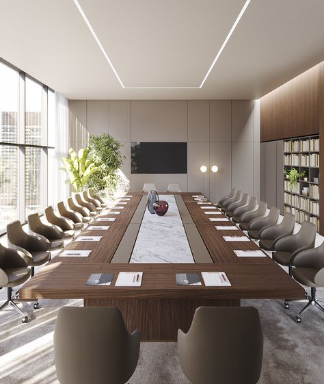 Corporate Conference Room Design, Board Room Design Corporate, Large Office Design, Conference Room Design Luxury, Modern Conference Room Design, Meeting Room Table Design, Conference Room Table Design, Boardroom Ideas, Conference Room Ideas