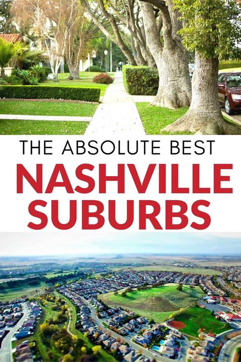 If you love ther Nashville area, but you want a small town feel, there are several great neighborhoods to choose from in the surrounding area. Below are our favorite Nashville suburbs. Nashville Suburbs, Nashville Neighborhoods, Nashville Vacation, Living In Nashville, City Planner, Places To Rent, Places To Live, Neighborhood Guide, Grand Ole Opry