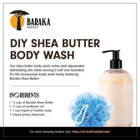 How To Make Shea Butter Lotion, Shea Butter Lotion Recipe, Homemade Body Wash Recipe, Shea Butter Diy, Diy Shea Butter, Shea Butter Body Wash, Body Wash Recipe, Diy Lotions, Diy Body Wash