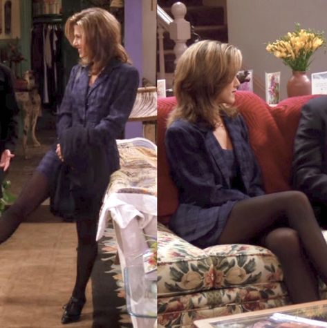 Rachel Work Outfits Friends, Rachel Green Outfits Loafer, Rachel Green Sweater Outfits, Rachel Green Early Seasons, Outfit Ideas Rachel Green, Rachel Green Suit Outfit, Friends Show Fashion, Rachel Work Outfits, Rachel Green Business Outfits