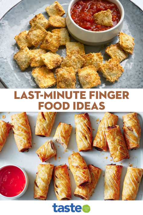 Sweet Finger Foods, Easy Finger Food Recipes, Easy Finger Food, Finger Food Ideas, Savoury Finger Food, Finger Food Recipes, Pasta Chips, Party Starters, Finger Foods Easy