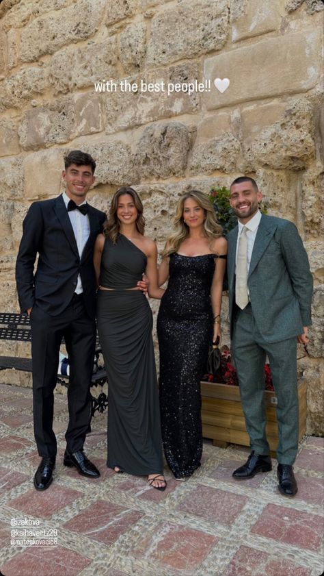 Fancy Couple Outfits, Havertz Arsenal, Formal Wedding Guest Attire, Mateo Kovačić, Sophia Weber, Footballers Wives, Football Girlfriend, Black Tie Optional, Kai Havertz