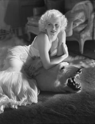 glamour Bear Skin Rug, George Hurrell, Edward Steichen, Mae West, Jean Harlow, Marlene Dietrich, Actrices Hollywood, Glamour Photography, Va Va Voom