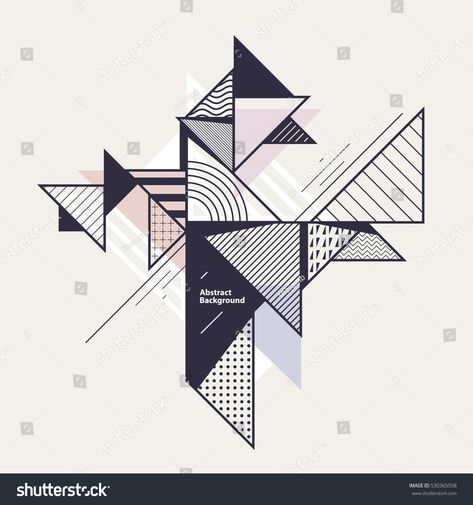 Abstract geometric composition with decorative triangles #Ad , #sponsored, #geometric#Abstract#composition#triangles Geometric Composition, Data Visualization Design, Triangle Art, Geometric Shapes Art, Art Optical, Geometric Design Art, Geometric Drawing, Abstract Geometric Art, Geometry Art