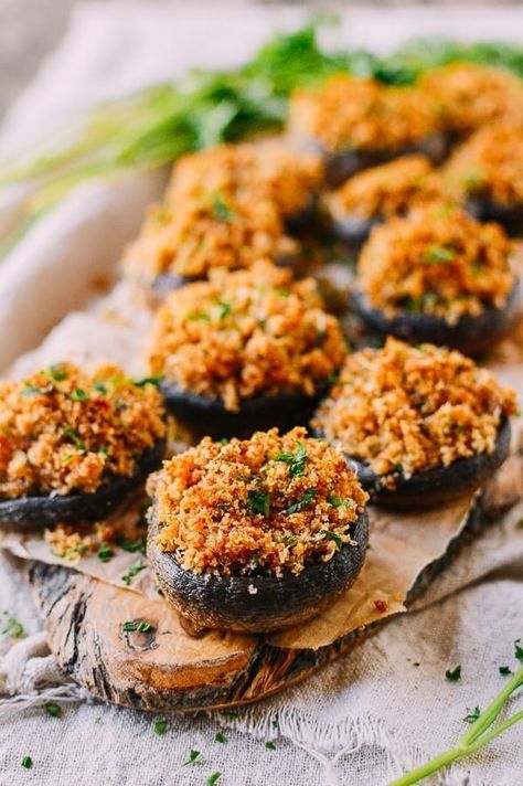 Classic, Easy Stuffed Mushrooms Classic Stuffed Mushrooms, Easy Stuffed Mushrooms, Easy Stuffed Mushroom Recipe, Best Stuffed Mushrooms, Holiday Apps, Stuffed Mushrooms Easy, Cheese Stuffed Mushrooms, Woks Of Life, The Woks Of Life