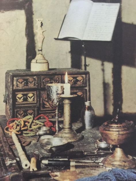 Traditional Wicca and Other Magical Things on Tumblr: Wiccan altar in the early 60’s Occult Aesthetic, Witchcraft Aesthetic, Traditional Witchcraft, Wiccan Altar, Magical Things, On Tumblr, The Top, Tumblr