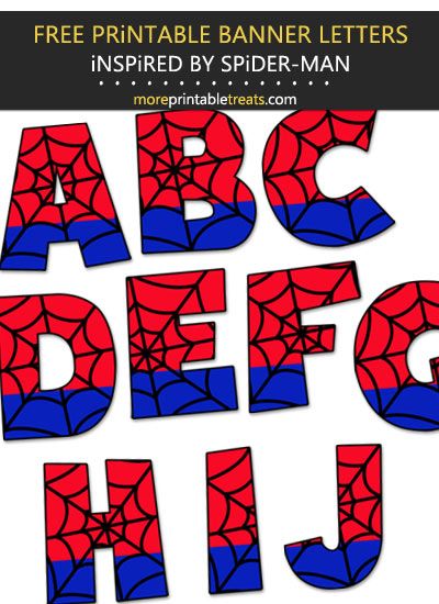 Spider-Man Inspired Alphabet Spider Man Alphabet Letters, Spider Man Letters Diy, Spiderman Letters Alphabet, Birthday Spiderman Decoration, Spiderman Letters Diy, Spiderman Birthday Party Decorations Diy Free Printable, Spider Man Birthday Party Ideas Diy, Spiderman Decorations Birthdays, Diy Spiderman Decorations