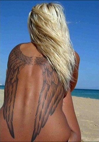 Mastectomy Scar Tattoo, Woman With Tattoos, Tattoo Son, Wing Tattoo Designs, Scar Tattoo, Angel Wings Tattoo, Wing Tattoo, Angel Tattoo Designs, Celtic Tattoos