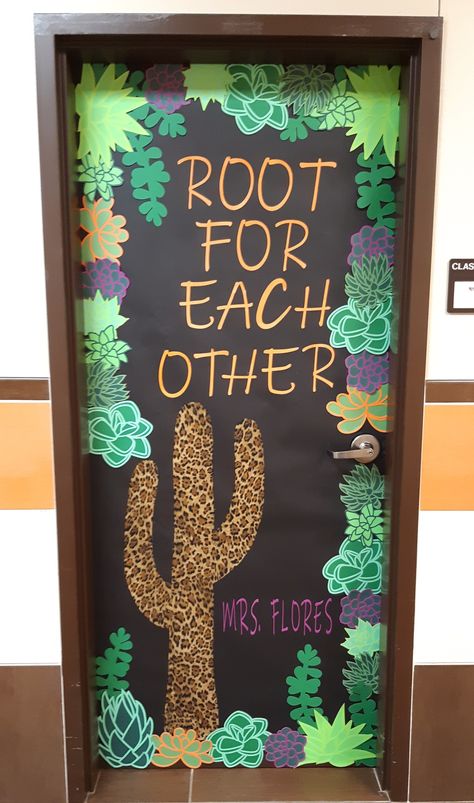 Root for Each Other  Life Skills/PPCD Cactus Classroom Decor Classroom Plants, Garden Theme Classroom, Cactus Background, Plants Classroom, Cactus Classroom, Cactus Wallpaper, Cactus Terrarium, School Door Decorations, Plants Cactus