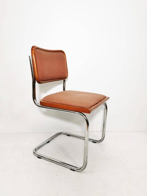 Cesca Chair Upholstered, Tubular Chair, Marcel Breuer Chair, Breuer Chair, Cesca Chair, Bauhaus Chair, Designer Bar Stools, Office Chair Design, Cantilever Chair