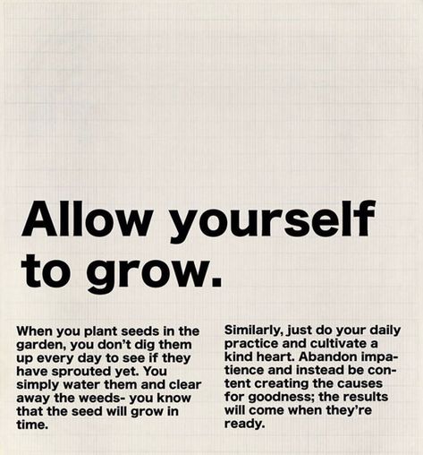 allow yourself to grow. Allow Yourself To Grow, Happy Words, Note To Self, Quote Aesthetic, Pretty Words, The Words, Beautiful Words, Positive Affirmations, Mantra