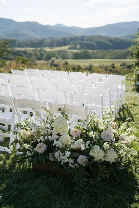 Charlottesville Area Weddings | Pippin Hill Farm & Vineyards | Ashley & Gabe Wedding Ceremony Florals, Early Fall Wedding, Early Fall Weddings, Ceremony Florals, Virginia Wine Country, Fall Wedding Ceremony, North Garden, Charlottesville Wedding, Wine Food