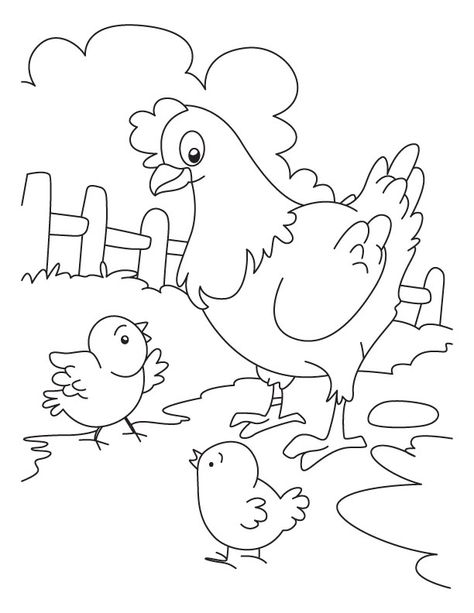 Chicken Coloring Pages - Best Coloring Pages For Kids Chicken Coloring Pages, Chicken Coloring, Farm Animal Coloring Pages, Dessin Adorable, Art Drawings For Kids, Cute Coloring Pages, Free Printable Coloring, Animal Coloring Pages, Free Printable Coloring Pages