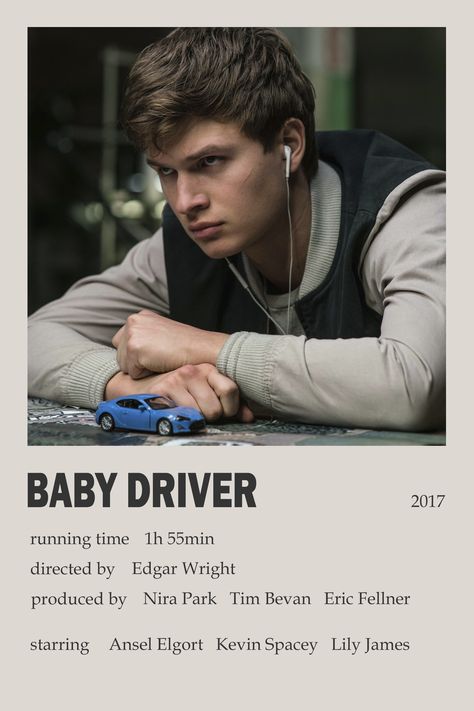 Ansel Elgort Baby Driver, Baby Driver Movie, Baby Driver Poster, Album Prints, Movie Collage, Comfort Movies, Hollywood Girls, Film Vintage, Iconic Movie Posters