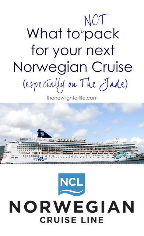 We packed everything AND the kitchen sink on our recent Norwegian Cruise, here is a list of things you DON'T need if you are cruising with Norwegian on the Jade. Cruise Norwegian, Greek Isles Cruise, Pack For A Cruise, Ncl Cruise, Norwegian Escape, Cruise Packing Tips, Singles Cruise, Honeymoon Cruise, Packing List For Cruise