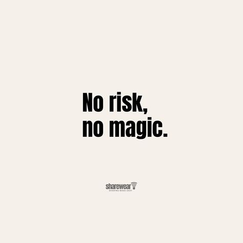 No risk, no magic. Get after it today! #norisknomagic #norisknoreward #smallbusinesssupport #getafterit #inspirationalquotes #inspiring No Risk No Magic, Make It Simple, On Instagram, Quick Saves, Instagram