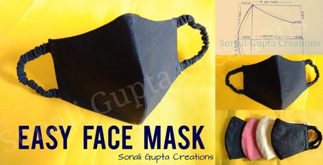 Make Face Mask At Home, Face Mask Design Art, Home Face Mask, Face Mask At Home, Mask At Home, Simple Fabric, Bridal Mask, At Home Face Mask, At Home Diy