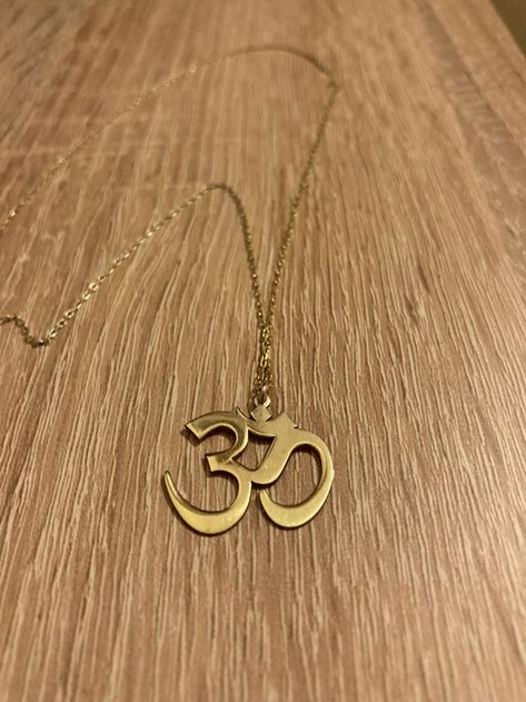 Ohm Necklace, Aum Symbol, Ohm Pendant, Buddhist Necklace, Om Necklace, Yoga Lover Gift, Spiritual Necklace, Pendant Minimalist, Yoga Necklace