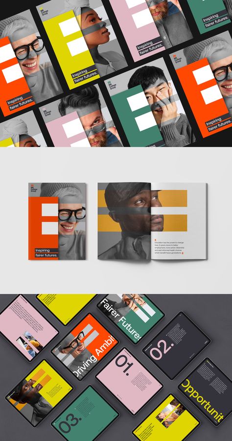 Squares Design, Before And After Graphic Design, Brand Identity System, Branding Education, Corporate Brand Identity Design, Employee Branding, Co Branding, Education Brand Identity, Movie Illustration