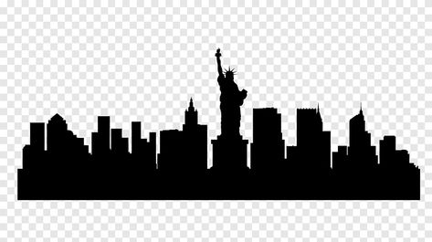 New York City Silhouette, New York City Skyline Silhouette, New York Skyline Silhouette, Detroit City Skyline, Gotham City Skyline, Fame Ideas, Silhouette Animals, Cityscape Silhouette, Virtual City