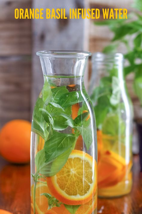 Orange Basil infused water is a delightful and refreshing beverage that combines the citrusy tang of oranges with the aromatic essence of basil. This unique fusion not only adds a burst of flavor to your water but also provides a range of health benefits. Oranges are rich in vitamin C, which boosts the immune system and promotes healthy skin, while basil is known for its anti-inflammatory properties and ability to aid digestion. Basil Infused Water, Inspirational Health Quotes, Health Sayings, Morning Fruit, Lemon Infused Water, Fat Burning Food, Drinking More Water, Veggie Juice, Morning Skincare Routine