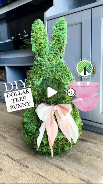 Emma Villaneda on Instagram: "🤯 DIY Dollar Tree Moss Bunny 🐇💕

What do you think of this simple DIY for spring decor?!

🤍💚My Dollar Tree was running low on Moss so I did have to order more on Amazon (the kind I used is linked in my Amazon Storefront- link in profile) I used approximately 15oz of Moss. 
•
•
•

#dollartree #spring #decor #easter #homedecor #design #interiordesign #diy #diydecor #dollar #organization #organizationideas #hack #homehacks #home #homedesign #diyproject #tutorial #hacks" Household Cleaning Tips, Easter Decorations Christian, Easter Decorations Vintage, Wreaths & Garlands, Easter Table Decorations, Amazon Storefront, Instagram Diy, Easter Table, Vintage Easter