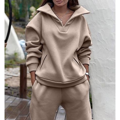 Knitted Two Piece, Knit Two Piece Set, Perfect Fall Outfit, White Shoes Women, Hoodie Coat, Fashion Autumn, Outwear Jackets, Sweatshirt Women, Tracksuit Set