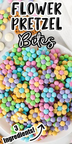 Pretzel Candy Melts, Easter Treats To Make, Flower Pretzel Bites, Easter Pretzel, Salty Desserts, Easy Easter Treats, Pretzel Treats, Easter Snacks, Spring Treats