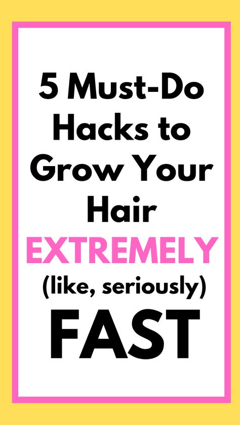 Hair Goals: 5 Hacks to Grow Hair Faster Growing Long Hair Faster, Make Hair Grow Faster, Thicker Stronger Hair, Longer Hair Faster, Help Hair Grow, How To Grow Your Hair Faster, Grow Long Hair, Coconut Oil Hair, Hair Control