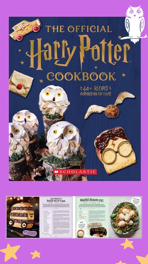 Harry Potter Cookbook Recipes, Disney Cookbook, Harry Potter Cookbook, Mediterranean Cookbook, School Equipment, Baking Book, Disney Books, Harry Potter Films, Dragon Egg