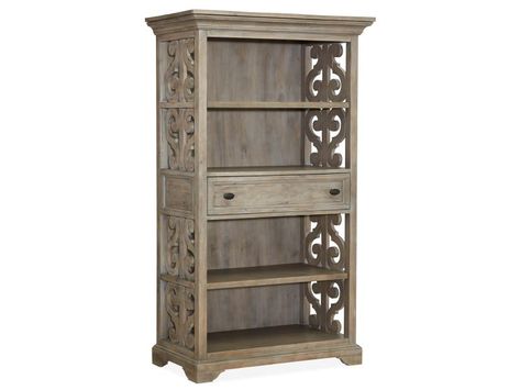 H4646-20 French Country Bookcase, Counter Height Desk, Bookcases For Sale, Library Wall, Office Bookcase, Dovetail Joinery, Open Bookcase, Wood Bookcase, Glass Cabinet Doors