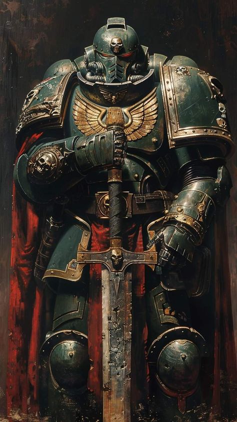 Vulcan 40k, Spacemarines 40k Art, 40k Space Marine Art, Dark Angel 40k, Dark Angels 40k Art, Space Marines 40k Art, Warhammer 40k Space Marine Art, Ultramarines 40k Art, Warhammer 40k Character Art