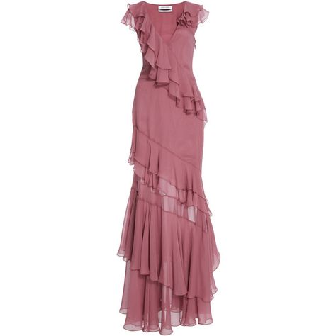 Prabal Gurung     Short Sleeve Tiered Ruffle Gown ($2,995) ❤ liked on Polyvore featuring dresses, gowns, prabal gurung, red ball gown, silk gown, tiered dress, red short sleeve dress and silk evening dresses Red Things, Ruffle Gown, Long Sleeve Sequin Dress, Classic Blouses, Pink Chiffon, Color Corrector, Long Sleeve Sequin, Prabal Gurung, Pink Ruffle