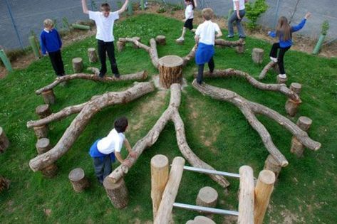 Natural Play Spaces, Outdoor Play Space, Outdoor Play Spaces, Diy Playhouse, Outdoor Play Areas, Kids Outdoor Play, Outdoor Play Area, School Playground, Natural Playground