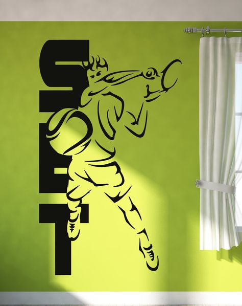 Gym Space, Sport Decor, Tennis Set, Sports Room, Sports Decorations, Game Logo, Room Wallpaper, Decor For Living Room, Clay Crafts