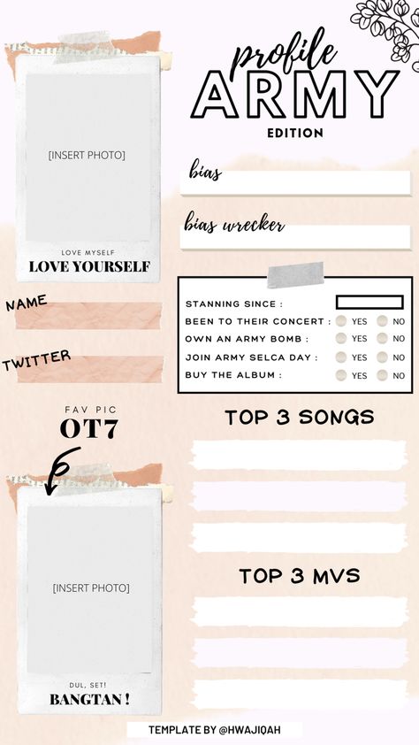 feel free to use! Kpop Get To Know Me Template, K Pop Planner Template, Kpop Notes Template, Kpop Questions Template, Kprofiles.com Template, Kpop Albums Ideas, Kpop Profile Template, My Profile Template, K Pop Profile