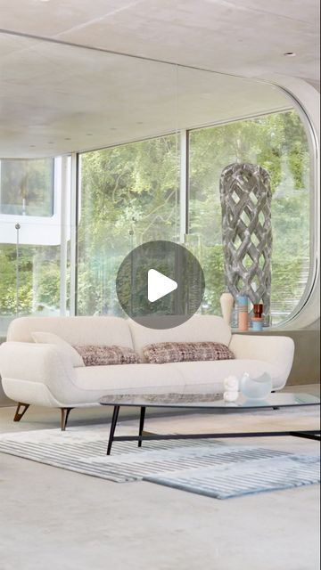 Roche Bobois Official on Instagram: "As elegant from the front as it is from the back, this sofa is complemented by decorative cushions with very 'couture' patterns. Its trendy design allows the Allusion sofa to sit comfortably in the middle of a room.   #Sofa #RocheBobois #FrenchArtdeVivre" Couture Patterns, Roche Bobois, Room Sofa, In The Middle, Decorative Cushions, The Middle, The Back, Madrid, Couch