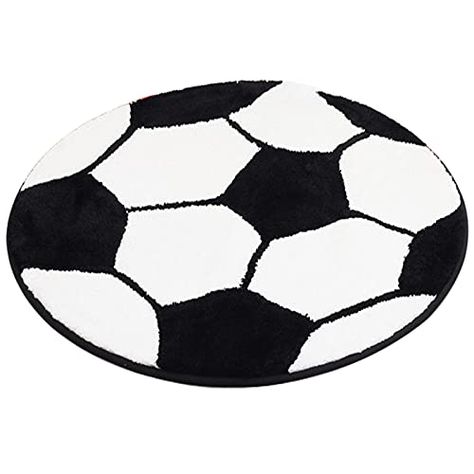 JeogYong Soccer Rug, Soft and Comfy Sports Themed Round Area Rugs Bedroom Living Room Carpet Kitchen Mat Bath Rugs for Bathroom, Soccer Themed Room Decor for Kids Bedroom Men Cave Soccer Bedroom For Boys, Sports Themed Bedroom For Boys, Girls Soccer Bedroom, Soccer Kids Room, Soccer Rug, Soccer Bedroom Decor, Baseball Rug, Soccer Themed Room, Soccer Decorations