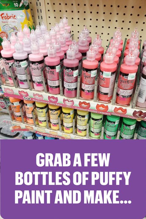 Grab a few bottles of Tulip Puffy Paint and make these awesome craft ideas from Glued To My Crafts today! Halloween Puffy Paint Crafts, Puff Paint Designs, Puff Paint Crafts, Puff Paint Ideas, Puffy Paint Ideas, Paint Craft Ideas, Puffy Paint Art, Puffy Paint Designs, Puffy Paint Crafts