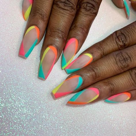 Bling Nails, Neon Nails, Sassy Nails, Exotic Nails, Rainbow Nails, Hot Nails, Fabulous Nails, Fire Nails, Fancy Nails