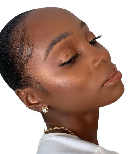 Clean Girl Makeup Hair Pulled Back, Clean Girl Makeup, Effortless Hair, Glossier Lipstick, Body Foundation, Pulled Back Hairstyles, Her Makeup, Wispy Lashes, Hair Pulling