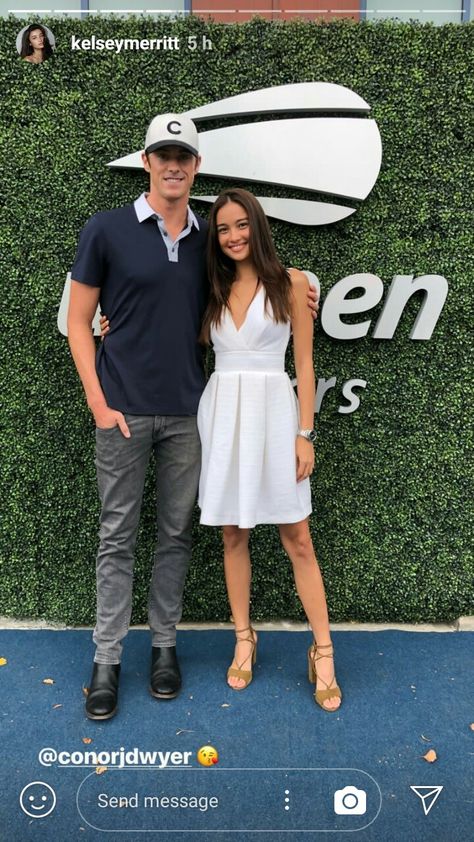 Conor Dwyer and Kelsey Merritt: 2018 US OPEN Women's Finals Conor Dwyer, Kelsey Merritt, Us Open, Future Husband, Panama Hat, Hats