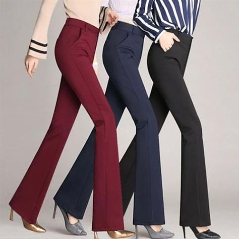 Season:Summer; Fabric:Polyester; Gender:Women's; Style:Basic; Occasion:Daily; Fit Type:Loose Fit; Waistline:Mid Waist; Pattern:Solid Colored; Pants Type:Flare Leggings,Straight,Bootcut,Pants Trousers,Dress Pants; Front page:FF; Listing Date:07/16/2020; Production mode:External procurement; Length:; Waist:; Special selected products:COD; Fit US Size:; Fit UK Size:; Fit EU Size:; products source:buyer Diy Pants, Soft Yoga, Long Trousers, Active Women, Straight Pants, Fashion Mode, Work Pants, Flare Pants, Trousers Women